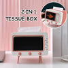 2 In 1 Tv Shape Tissue Box &amp; Mobile Phone Or Photo Holder